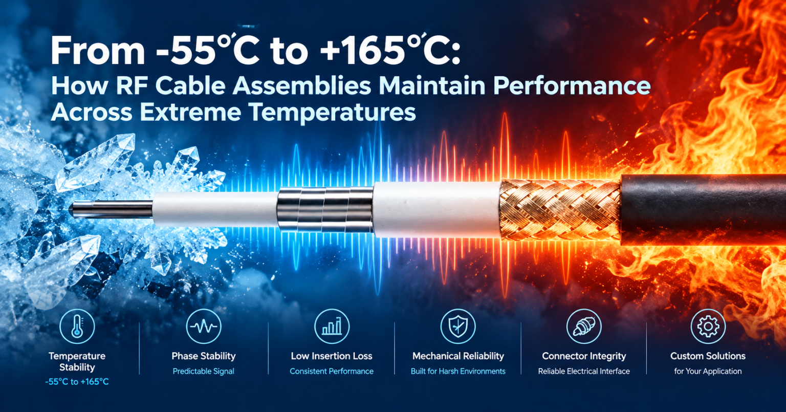Wide-Temperature RF Cable Assemblies | YUSNTECH